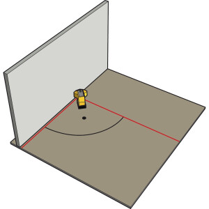 STABILA MPFLS90 Bodenlinien-Laser FLS 90, 3-teiliges Set