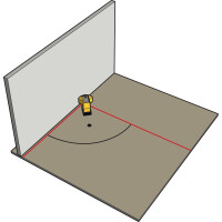 STABILA MPFLS90 Bodenlinien-Laser FLS 90, 3-teiliges Set
