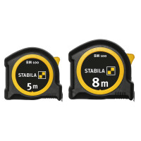 STABILA MPBM100mm Taschenbandmaß BM 100, 5 m, metrische 1000er-Skala