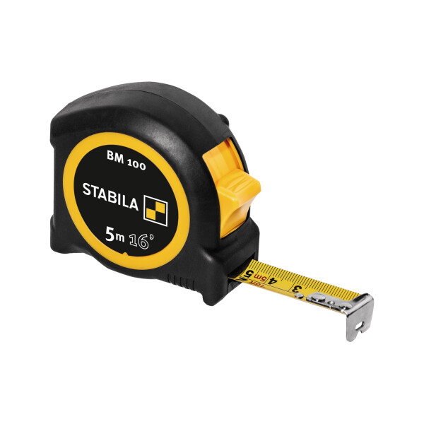STABILA MPBM100cm+inch Taschenbandmaß BM 100, 5 m (16), cm/inch-Skala