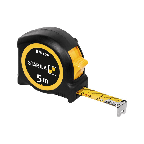 STABILA MPBM100cm Taschenbandmaß BM 100, 5 m, metrische Skala