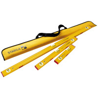 STABILA MPType80ASMProSet120 Wasserwaagen PRO SET 80 ASM, 120 cm / 60 cm / 30 cm / Tasche