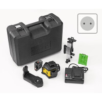 STABILA MPLAX600G Multilinien-Laser LAX 600 G, 12-V-System, 7-teiliges Set, mit Akku und Ladegerät (EU)
