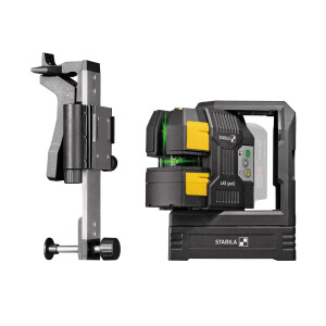 STABILA MPLAX500G Kreuzlinien-Lot-Laser LAX 500 G, 12-V-System, 5-teiliges Set, ohne Akku und Ladegerät