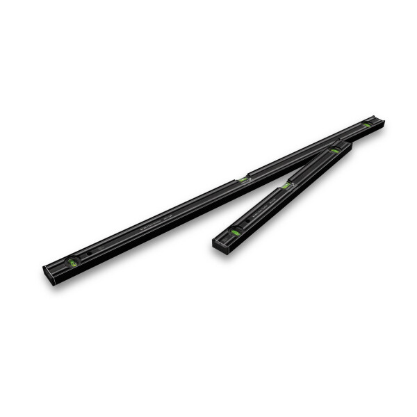 STABILA MP80AS-2DarkShadow Wasserwaagen-Set 80 AS-2 Dark Shadow, 2-teilig: 60 cm, 120 cm