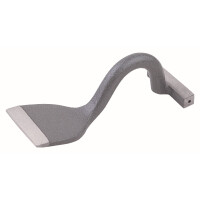 Picard 0016390 Schaleisen 100 mm, geschmiedet, mit langem Blatt, Prisma 20 mm mit Bohrung: 5 mm, 15 mm tief