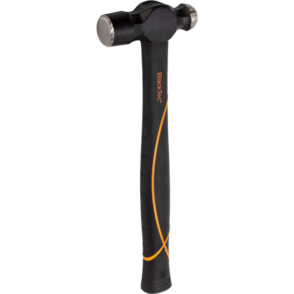 Picard 0032500-0225 Schlosserhammer BlackTec® engl. Form, mit Kugel (Ingenieurhammer), mit Fiberglasstiel