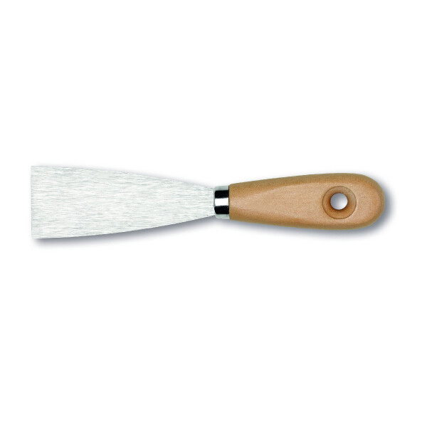 Picard 0075075-050 Malerspachtel Industriequalität, eingesteckte Klinge, mit lackiertem ovalem Heft