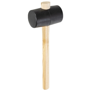 Picard 2510711-4 Gummihammer mit flachen Bahnen, Eschenstiel
