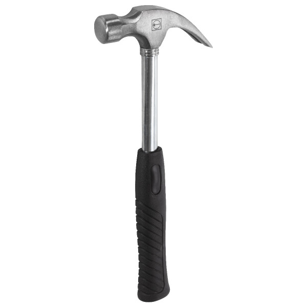 Ruthe 3002935019 Klauenhammer Stahlrohr, Amerikanische Form VPA-GS geprüft, aus Qualitätsstahl, Kopf blank mit Schutzlack, amerik. Form, mit glatter Bahn, mit schwarzem PVC-Griff (PAK-frei)