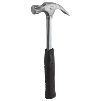 Ruthe 3002935019 Klauenhammer Stahlrohr, Amerikanische Form VPA-GS geprüft, aus Qualitätsstahl, Kopf blank mit Schutzlack, amerik. Form, mit glatter Bahn, mit schwarzem PVC-Griff (PAK-frei)