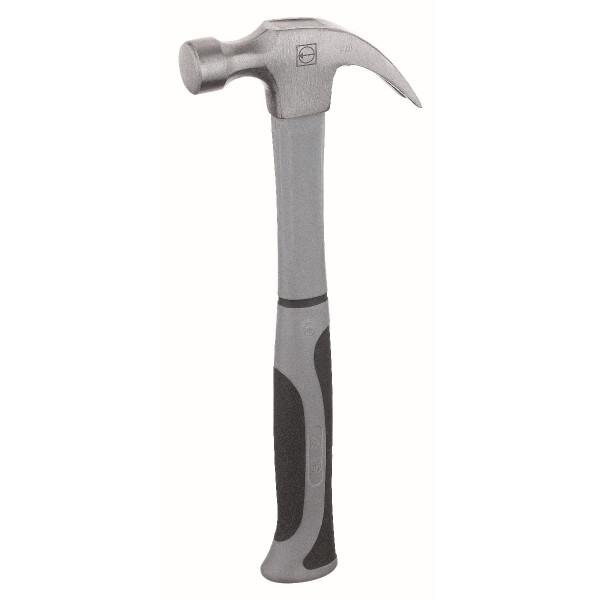 Ruthe 3002949019 Klauenhammer Fiberglas, Amerikanische Form VPA-GS geprüft, aus Qualitätsstahl, Kopf blank mit Schutzlack, amerik. Form, mit glatter Bahn, nahezu unzerbrechlicher Fiberglaskern mit Kunststoffhülle, mit grau/schwarzem ergonomischen 2-Kompon