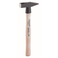 Ruthe 3005011219 Schlosserhammer Hickory, Deutsche Form VPA-GS geprüft, aus Qualitätsstahl, Kopf schwarz lackiert, im Gesenk geschmiedet, gehärtet und angelassen, Rostschutz durch Pulverlackierung, Bahn und Pinne geschliffen, Stiel Hickory, doppelt geschw