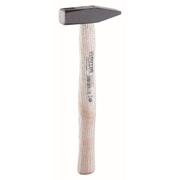 Ruthe 3008010119 Schlosserhammer Esche, Deutsche Form VPA-GS geprüft, aus Qualitätsstahl, Kopf schwarz lackiert, im Gesenk geschmiedet, gehärtet und angelassen, Rostschutz durch Pulverlackierung, Bahn und Pinne geschliffen, Stiel Esche, doppelt geschweift