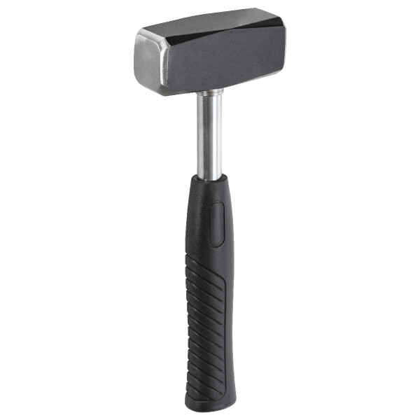 Ruthe 3012540119 Fäustel Stahlrohr VPA-GS geprüft, aus Qualitätsstahl, Kopf schwarz lackiert, mit schwarzem PVC-Griff (PAK-frei)