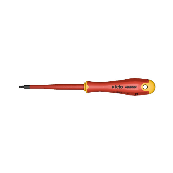 Felo Schraubendreher ERGONIC VDE E-slim HEX Kugelkopf 4 mm x 100 00041740390