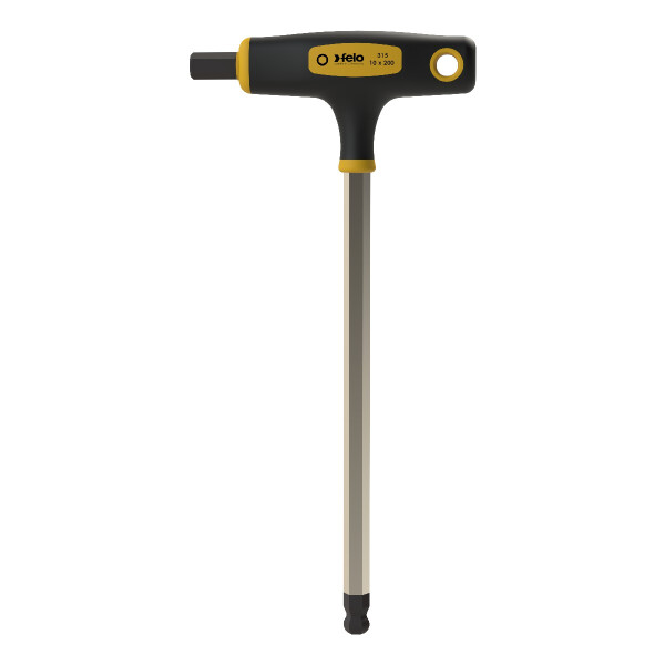 Felo T-Griff mit Seitenabtrieb HEX Kugelkopf 10 mm x 200 00031510760