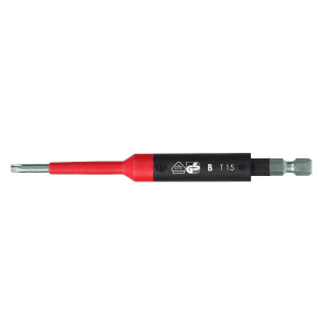 Felo VDE Safety Bit E 6,3 1000V TORX® T 15 x 125...