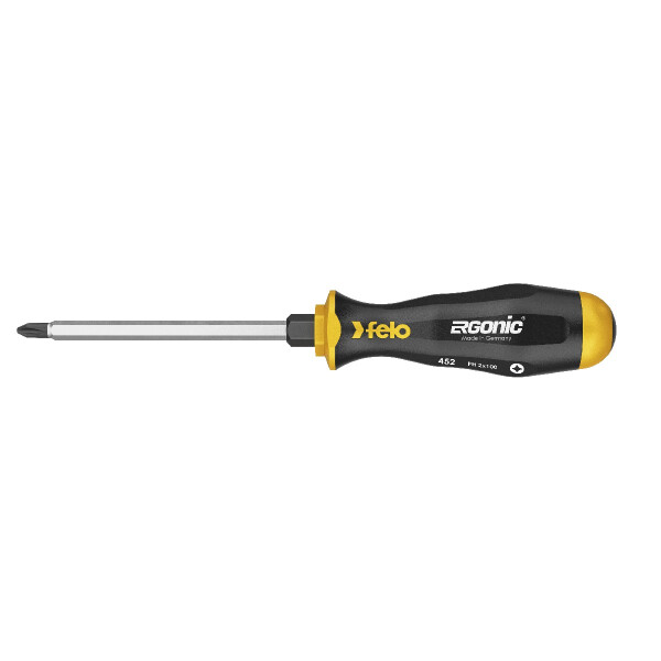 Felo Schraubendreher ERGONIC Schlagkappe Phillips PH 2 x 105 00045220340