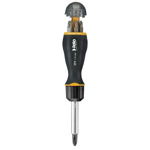 Felo Schraubendreher Magazingriff Ratsche 8-tlg. SL/PZ/PH/TORX®/BH x 75 00037420405