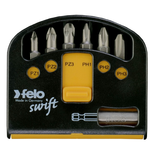 Felo Bit-Box swift C 6,3 x 25 mm 7-tlg. PZ/PH/BH 00002060326