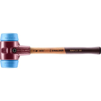 SIMPLEX-Schonhammer, TPE-soft; mit Tempergussgehäuse und hochwertigem Holzstiel | D=80 mm | 3001.080