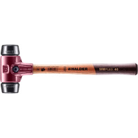 SIMPLEX-Schonhammer, Gummikomposition; mit Tempergussgehäuse und hochwertigem Holzstiel | D=40 mm | 3002.040