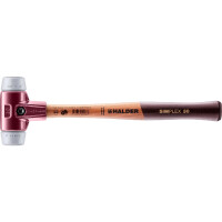 SIMPLEX-Schonhammer, TPE-mid; mit Tempergussgehäuse und hochwertigem Holzstiel | D=30 mm | 3003.030