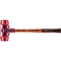 SIMPLEX-Schonhammer, Plastik; mit Tempergussgehäuse und hochwertigem Holzstiel | D=40 mm | 3006.040