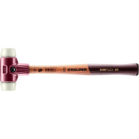 SIMPLEX-Schonhammer, Nylon; mit Tempergussgehäuse und hochwertigem Holzstiel | D=30 mm | 3008.030