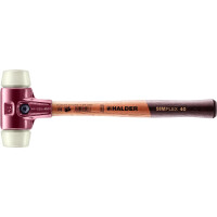 SIMPLEX-Schonhammer, Nylon; mit Tempergussgehäuse und hochwertigem Holzstiel | D=40 mm | 3008.040