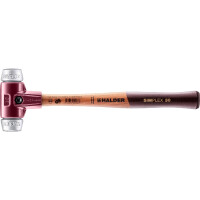 SIMPLEX-Schonhammer, Weichmetall; mit Tempergussgehäuse und hochwertigem Holzstiel | D=30 mm | 3009.030