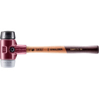 SIMPLEX-Schonhammer, TPE-mid / Gummikomposition; mit Tempergussgehäuse und hochwertigem Holzstiel | D=50 mm | 3023.050