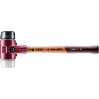 SIMPLEX-Schonhammer, Gummikomposition / Superplastik; mit Tempergussgehäuse und hochwertigem Holzstiel | D=50 mm | 3027.050