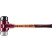 SIMPLEX-Schonhammer, Gummikomposition / Weichmetall; mit Tempergussgehäuse und hochwertigem Holzstiel | D=50 mm | 3029.050