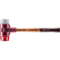 SIMPLEX-Schonhammer, TPE-mid / Plastik; mit Tempergussgehäuse und hochwertigem Holzstiel | D=50 mm | 3036.050