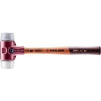 SIMPLEX-Schonhammer, TPE-mid / Superplastik; mit Tempergussgehäuse und hochwertigem Holzstiel | D=40 mm | 3037.040