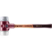 SIMPLEX-Schonhammer, TPE-mid / Superplastik; mit Tempergussgehäuse und hochwertigem Holzstiel | D=60 mm | 3037.060