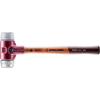 SIMPLEX-Schonhammer, TPE-mid / Weichmetall; mit Tempergussgehäuse und hochwertigem Holzstiel | D=40 mm | 3039.040