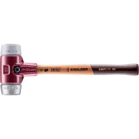SIMPLEX-Schonhammer, TPE-mid / Weichmetall; mit Tempergussgehäuse und hochwertigem Holzstiel | D=50 mm | 3039.050