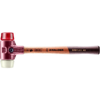 SIMPLEX-Schonhammer, Plastik / Nylon; mit Tempergussgehäuse und hochwertigem Holzstiel | D=40 mm | 3068.040