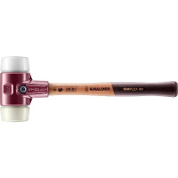 SIMPLEX-Schonhammer, Superplastik / Nylon; mit Tempergussgehäuse und hochwertigem Holzstiel | D=60 mm | 3078.060