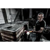 SIMPLEX-Schonhammer, Nylon / Weichmetall; mit Tempergussgehäuse und hochwertigem Holzstiel | D=40 mm | 3089.040