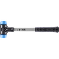 SIMPLEX-Schonhammer, TPE-soft; mit verstärktem Tempergussgehäuse und Fiberglasstiel | D=30 mm | 3701.030