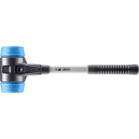 SIMPLEX-Schonhammer, TPE-soft; mit verstärktem Tempergussgehäuse und Fiberglasstiel | D=80 mm | 3701.080