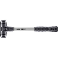 SIMPLEX-Schonhammer, Gummikomposition; mit verstärktem Tempergussgehäuse und Fiberglasstiel | D=30 mm | 3702.030