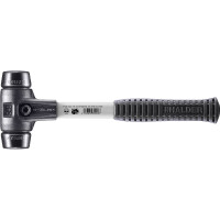 SIMPLEX-Schonhammer, Gummikomposition; mit verstärktem Tempergussgehäuse und Fiberglasstiel | D=40 mm | 3702.040