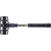 SIMPLEX-Schonhammer, Gummikomposition; mit verstärktem Tempergussgehäuse und Fiberglasstiel | D=60 mm | 3702.060