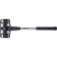 SIMPLEX-Schonhammer, Gummikomposition; mit verstärktem Tempergussgehäuse und Fiberglasstiel | D=80 mm | 3702.080