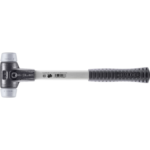 SIMPLEX-Schonhammer, TPE-mid; mit verstärktem Tempergussgehäuse und Fiberglasstiel | D=30 mm | 3703.030
